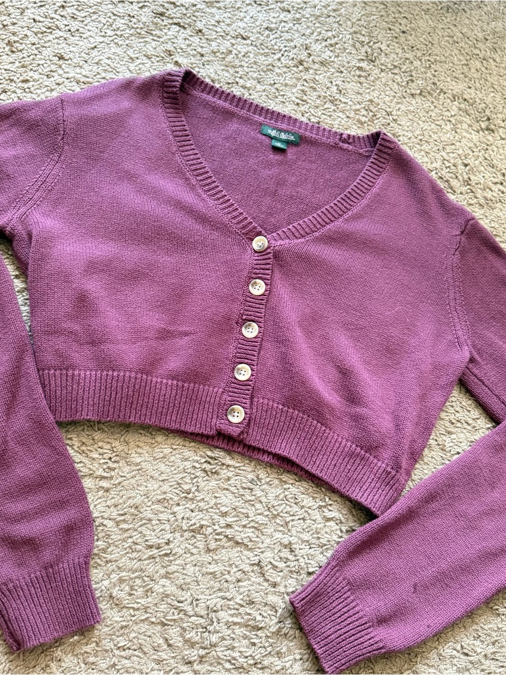Wild Fable Mauve Cropped Cardigan Sweater Womens XS Never Worn